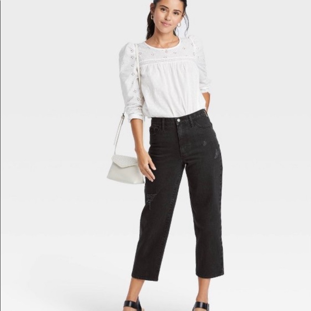 Universal Thread Vintage Straight leg Hi- rise jean